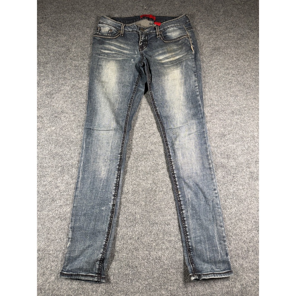 Zana Di Jeans Womens 9 Blue Denim Streetwear Casual Mid Rise Skinny Leg Preppy